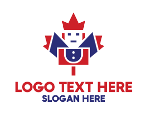 Maple Leaf - Canada Toy Soldier logo design