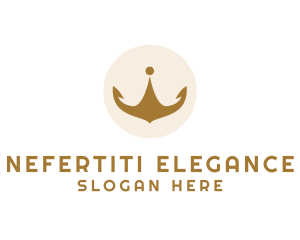 Elegant Golden Crown logo design