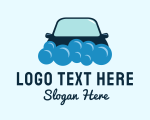 Car - Car Wash Bubbles logo design