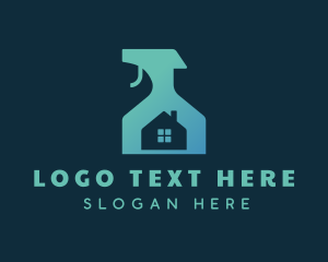 Disinfectant - House Disinfectant Spray Bottle logo design