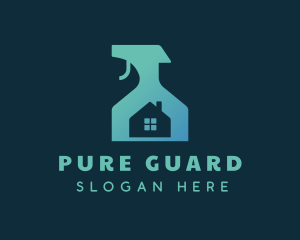 Disinfectant - House Disinfectant Spray Bottle logo design