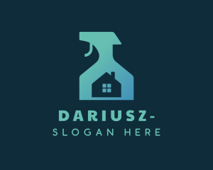 Housekeeper - House Disinfectant Spray Bottle logo design