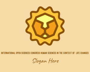 Savanna - Geometric Lion Head logo design