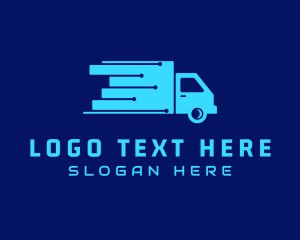 Logistics - Fast Circuit Truck logo design