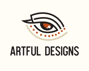 Stylish Eye Tattoo  logo design