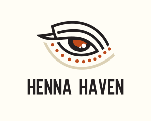 Henna - Stylish Eye Tattoo logo design