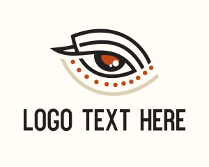 Mua - Stylish Eye Tattoo logo design