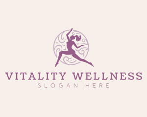 Fitness Wellness Yoga logo design