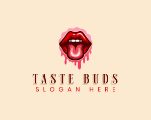 Tongue - Woman Seductive Lips logo design