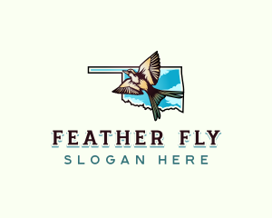 Oklahoma Bird Flycatcher logo design