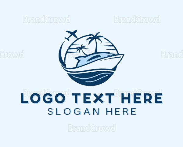 Cruise Airplane Travel Logo