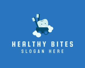 Teeth Dental Cart logo design