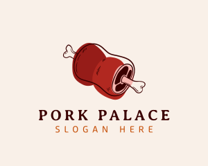 Pork - Pork Meat Food logo design