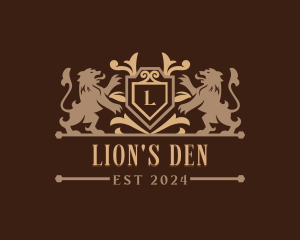 Royal Lion Crest logo design