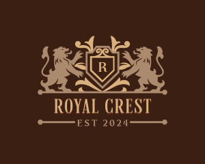 Royal Lion Crest logo design