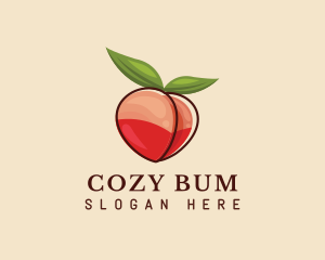 Bum - Sexy Peach Lingerie logo design