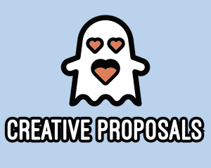 Proposal - Spooky Love Ghost logo design