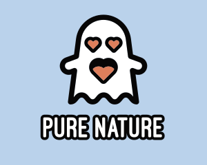 Phantom - Spooky Love Ghost logo design