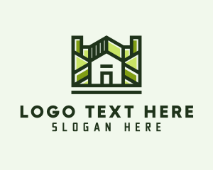 Hotel - Green Residential House logo design