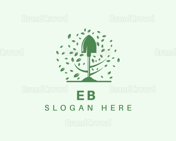 Garden Shovel Landscaping Logo