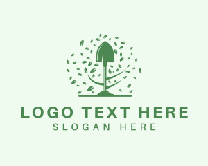 Agriculture - Garden Shovel Landscaping logo design