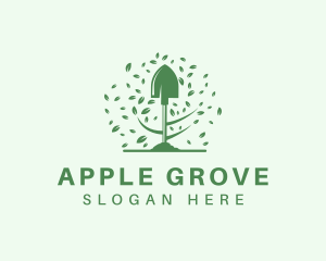 Garden Shovel Landscaping logo design