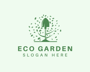 Greenery - Garden Shovel Landscaping logo design
