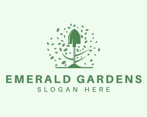 Garden Shovel Landscaping logo design