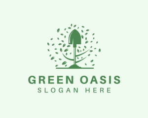 Vegetation - Garden Shovel Landscaping logo design