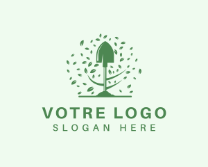 Agriculture - Garden Shovel Landscaping logo design