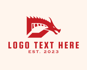 Mythical - Dragon Letter D logo design
