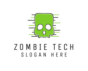 Zombie - Halloween Skull Horror logo design