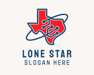 Texas - Texas Digital Circuit logo design