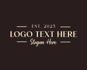 Strategist - Luxury Serif Business logo design