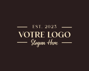 Strategist - Luxury Serif Business logo design