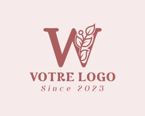 Letter W - Floral Fashion Letter W logo design
