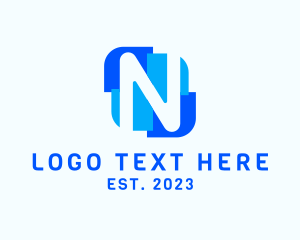 Text - Modern Agency Letter N logo design