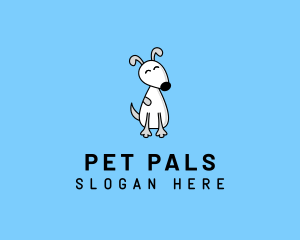 Cute Puppy Pet logo design