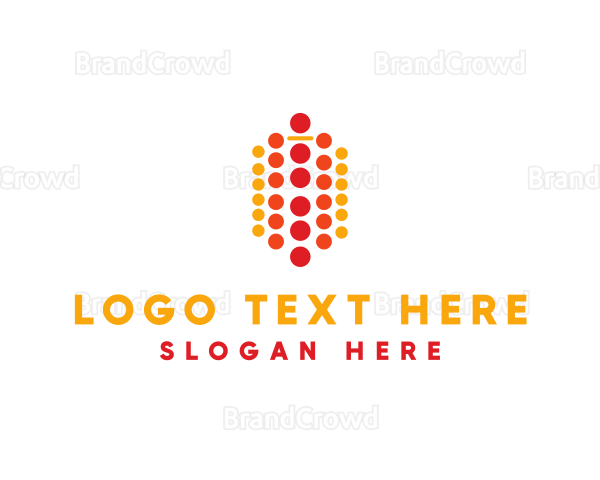 Modern Dotted Network Logo