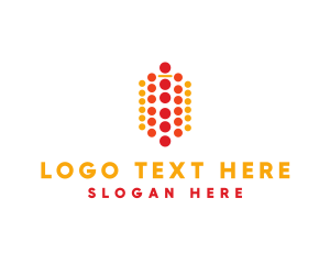 Dot - Modern Dotted Network logo design