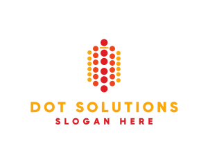 Dot - Modern Dotted Network logo design