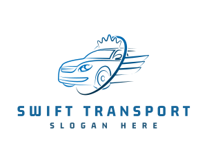 Crown Wing Car Transport logo design