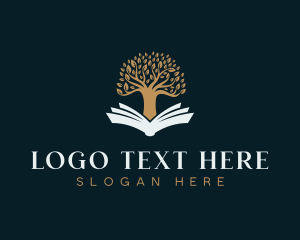 Academic - Publisher Book Tree logo design
