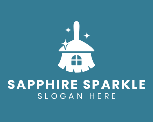 Sparkling Broom House logo design