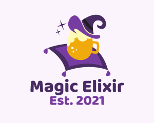 Magic Wizard Beer Mug logo design