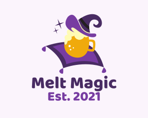 Magic Wizard Beer Mug logo design