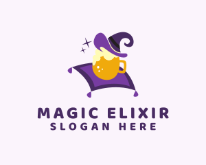 Magic Wizard Beer Mug logo design