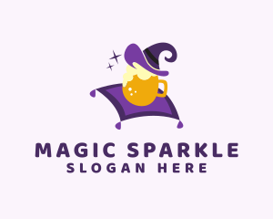 Magic Wizard Beer Mug logo design