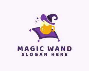 Magic Wizard Beer Mug logo design