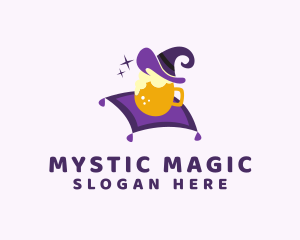 Magic Wizard Beer Mug logo design